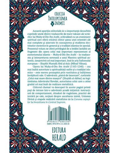 Doctrina si practica spirituala - Ibn Arabi | Editura Herald
