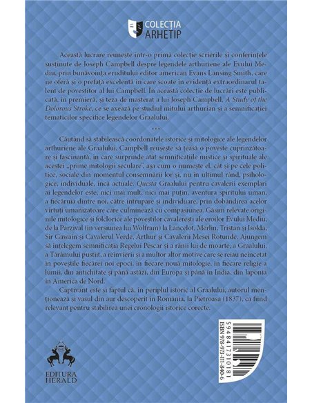 Istoria si legendele Sfantului Graal - Joseph Campbell | Editura Herald