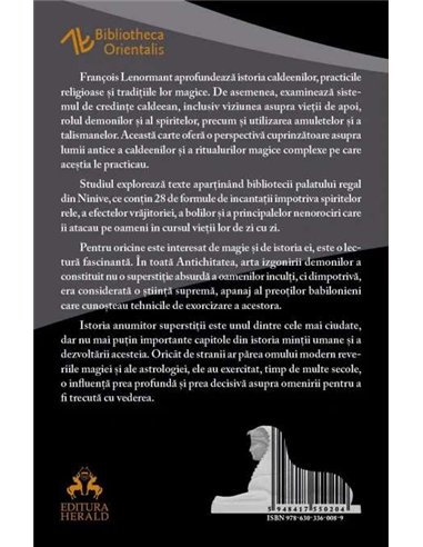 Magia la chaldeeni - Francois Lenormant | Editura Herald