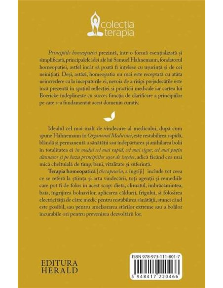 Principiile homeopatiei - William Boericke | Editura Herald