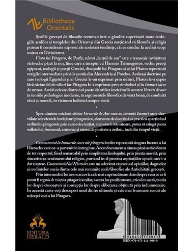 Imnurile Sacre - Pitagora | Editura Herald