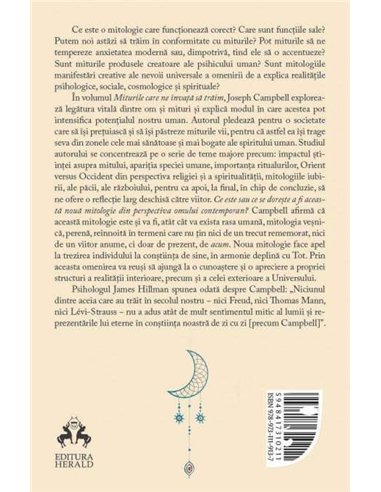 Miturile care ne invata sa traim - Joseph Campbell | Editura Herald