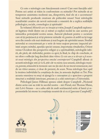 Miturile care ne invata sa traim - Joseph Campbell | Editura Herald
