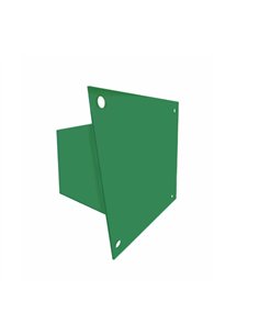 Suport metalic pentru stalpi din lemn dim 100x100mm talpa 142x142mm inaltime 140 mm vopsit electrostatic RAL 6029 verde 2