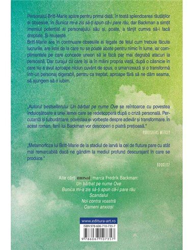 Britt-Marie a fost aici - Fredrik Backman | Editura Art