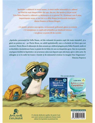 Apolodor explorator. Descoperim cu Apolodor, în Deltă, păsările-n zbor - Florin Bican | Editura Arthur