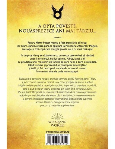 Harry Potter si copilul blestemat, Vol. 8 - J.K. Rowling, John Tiffany, Jack Thorne | Arthur [cartonata]