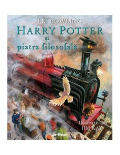 Harry Potter si piatra filozofala - editie ilustrata, text integral - J.K. Rowling | Editura Arthur