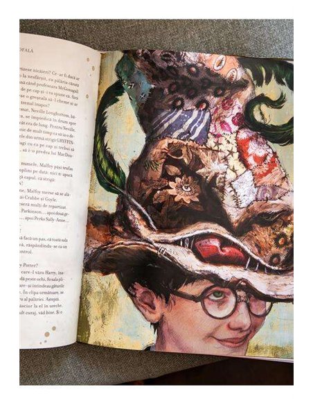 Harry Potter si piatra filozofala - editie ilustrata, text integral - J.K. Rowling | Editura Arthur