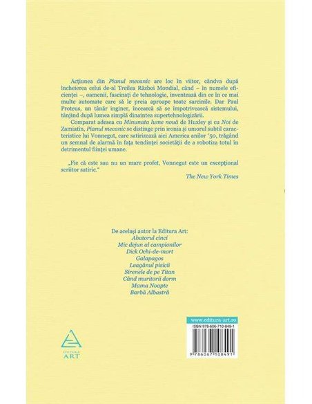 Pianul mecanic - Vonnegut Kurt | Art