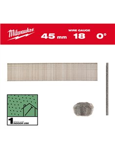 Cuie T, 18G, cap subtire cu finisaj - Milwaukee - 18G / 45 mm / RC / G / SC1 - 5.000 pc - cod 4932492555