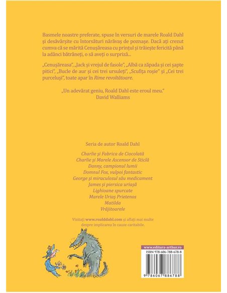 Rime revoltatoare | format mare - Roald Dahl | Arthur [cartonata]