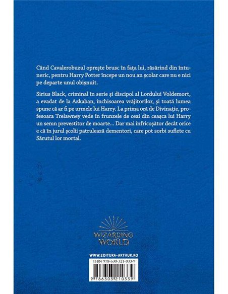 Harry Potter si prizonierul din Azkaban. Vol. 3 - J.K. Rowling | Arthur [cartonata]