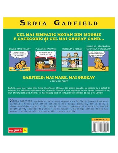 Seria Garfield 3. Garfield: mai mare, mai grozav - Jim Davis | Editura Grafic