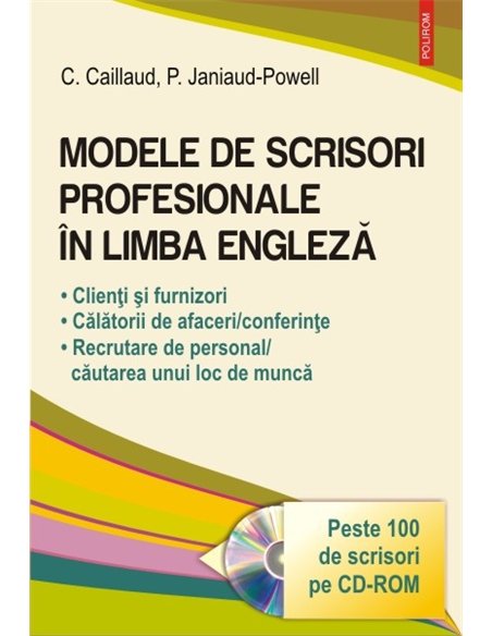 Modele de scrisori profesionale in engleza  Ed2016 - Carole Chaniaud | Editura Polirom