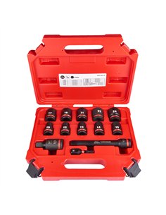 Set chei tubulare 1/2 inch SHOCKWAVE IMPACT DUTY - Milwaukee - 1/2 inch impact socket set STD-1 3 buc - cod 4932480456