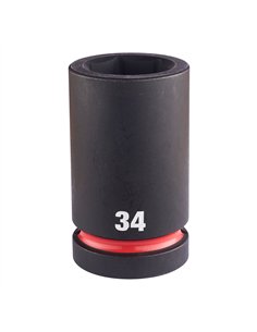 Chei tubulare de impact SHOCKWAVE IMPACT DUTY - Milwaukee - 34 mm 1 inch impact socket deep - 1 buc - cod 4932480428 2