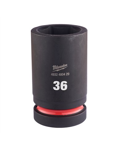Chei tubulare de impact SHOCKWAVE IMPACT DUTY - Milwaukee - 36 mm 1 inch impact socket deep - 1 buc - cod 4932480429