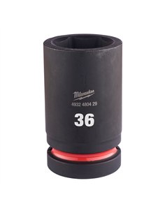 Chei tubulare de impact SHOCKWAVE IMPACT DUTY - Milwaukee - 36 mm 1 inch impact socket deep - 1 buc - cod 4932480429 2
