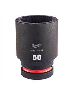 Chei tubulare de impact SHOCKWAVE IMPACT DUTY - Milwaukee - 50 mm 1 inch impact socket deep - 1 buc - cod 4932480435