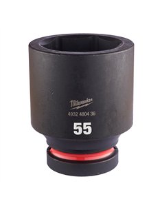 Chei tubulare de impact SHOCKWAVE IMPACT DUTY - Milwaukee - 55 mm 1 inch impact socket deep - 1 buc - cod 4932480436