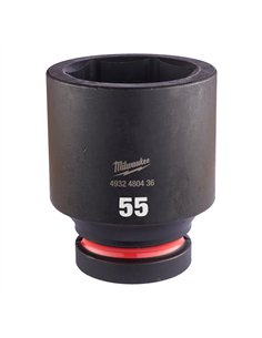 Chei tubulare de impact SHOCKWAVE IMPACT DUTY - Milwaukee - 55 mm 1 inch impact socket deep - 1 buc - cod 4932480436 2