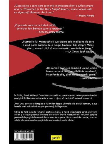 Batman. Anul unu - Richmond Lewis, David Mazzucchelli, Frank Miller | Editura Grafic
