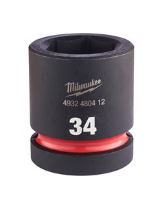 Chei tubulare de impact SHOCKWAVE IMPACT DUTY - Milwaukee - 34 mm 1 inch impact socket STD - 1 buc - cod 4932480412 2