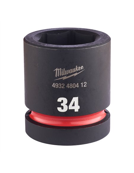 Chei tubulare de impact SHOCKWAVE IMPACT DUTY - Milwaukee - 34 mm 1 inch impact socket STD - 1 buc - cod 4932480412