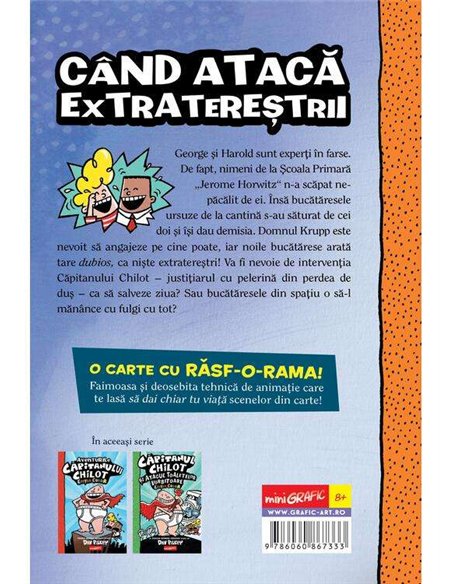 Capitanul Chilot vol 3.  Capitanul Chilot si invazia bucatareselor incredibil...  - Dav Pilkey | mini Grafic [color, cartonat]