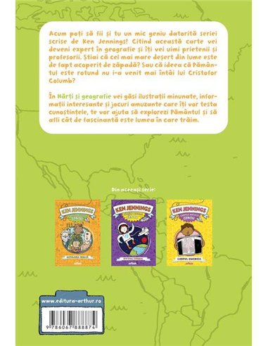 Cărțile micului geniu: Hărți și geografie - Ken Jennings | Arthur