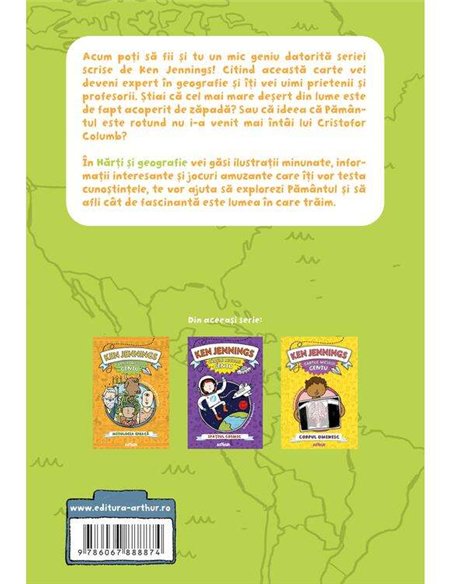 Cărțile micului geniu: Hărți și geografie - Ken Jennings | Arthur