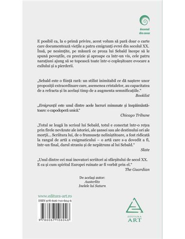 Emigranții - W.G. Sebald | Editura Art