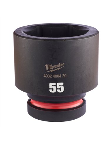 Chei tubulare de impact SHOCKWAVE IMPACT DUTY - Milwaukee - 55 mm 1 inch impact socket STD - 1 buc - cod 4932480420