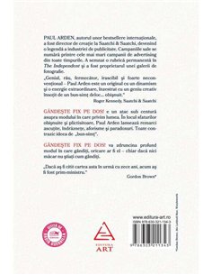 Gandeste fix pe dos! - Paul Arden | Art  [cartonat]  2