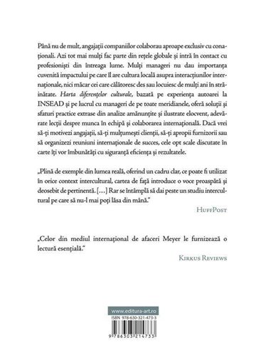 Harta diferențelor culturale - Erin Meyer | Art [cartile SAPIENS]