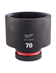 Chei tubulare de impact SHOCKWAVE IMPACT DUTY - Milwaukee - 70 mm 1 inch impact socket STD - 1 buc - cod 4932480423