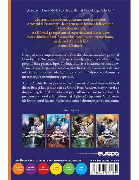 Școala pentru Bine și Rău 5: Cristale de timp - Soman Chainani | Arthur - [orange Fantasy]