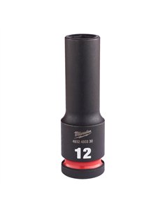 Chei tubulare de impact SHOCKWAVE IMPACT DUTY - Milwaukee - 12 mm 1/2 inch impact socket deep - 1 buc - cod 4932480330