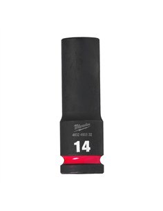 Chei tubulare de impact SHOCKWAVE IMPACT DUTY - Milwaukee - 14 mm 1/2 inch impact socket deep - 1 buc - cod 4932480332