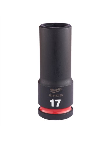 Chei tubulare de impact SHOCKWAVE IMPACT DUTY - Milwaukee - 17 mm 1/2 inch impact socket deep - 1 buc - cod 4932480335