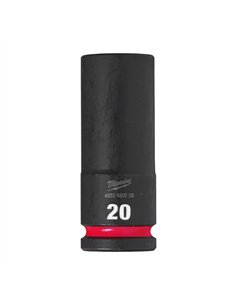 Chei tubulare de impact SHOCKWAVE IMPACT DUTY - Milwaukee - 20 mm 1/2 inch impact socket deep - 1 buc - cod 4932480338