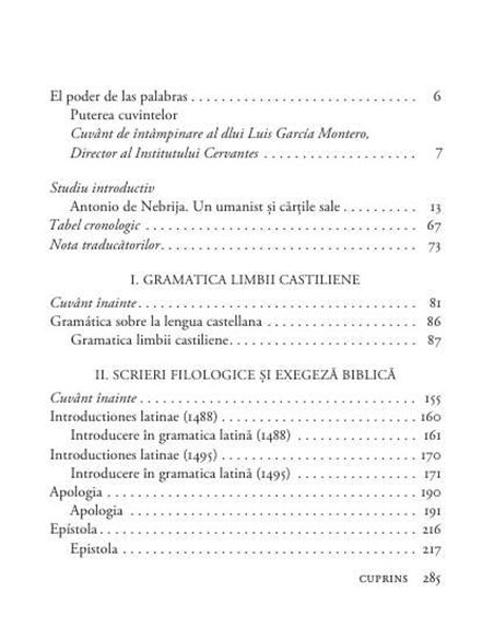 Gramatica limbii castiliene - Antonio Nebrija | Humanitas