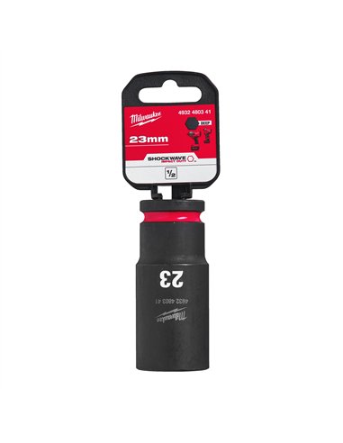 Chei tubulare de impact SHOCKWAVE IMPACT DUTY - Milwaukee - 23 mm 1/2 inch impact socket deep - 1 buc - cod 4932480341