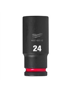 Chei tubulare de impact SHOCKWAVE IMPACT DUTY - Milwaukee - 24 mm 1/2 inch impact socket deep - 1 buc - cod 4932480342