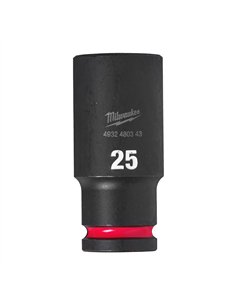 Chei tubulare de impact SHOCKWAVE IMPACT DUTY - Milwaukee - 25 mm 1/2 inch impact socket deep - 1 buc - cod 4932480343