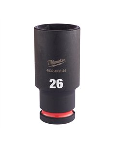 Chei tubulare de impact SHOCKWAVE IMPACT DUTY - Milwaukee - 26 mm 1/2 inch impact socket deep - 1 buc - cod 4932480344