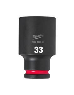 Chei tubulare de impact SHOCKWAVE IMPACT DUTY - Milwaukee - 33 mm 1/2 inch impact socket deep - 1 buc - cod 4932480350