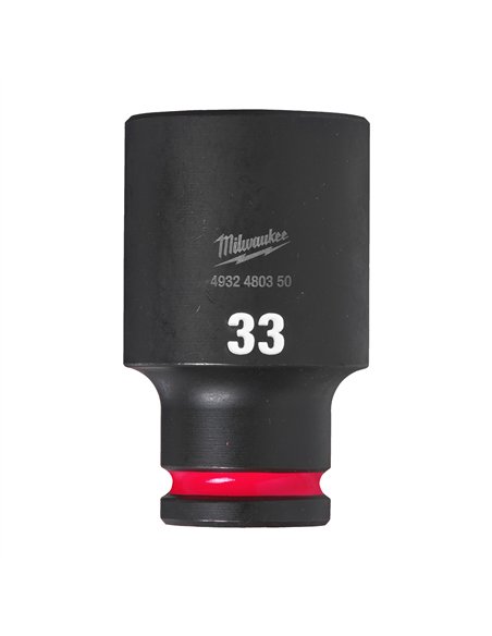 Chei tubulare de impact SHOCKWAVE IMPACT DUTY - Milwaukee - 33 mm 1/2 inch impact socket deep - 1 buc - cod 4932480350