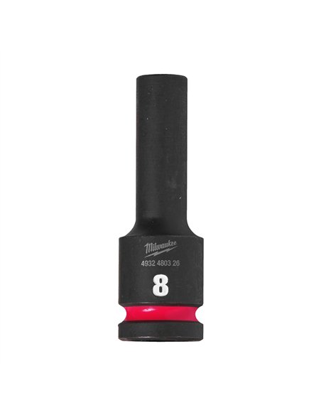 Chei tubulare de impact SHOCKWAVE IMPACT DUTY - Milwaukee - 8 mm 1/2 inch impact socket deep - 1 buc - cod 4932480326